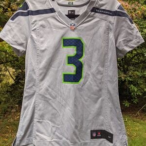 NFL Seattle Seahawks Wilson 3 Women's Nike Jersey Gray Size M Medium